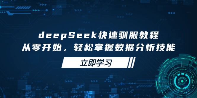图片[1]-从零到精通：deepseek快速入门与数据分析技能全面掌握-爱分享资源网