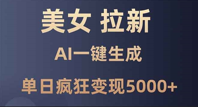 图片[1]-零基础日赚5000 _ai暴力拉新_单日变现全解-爱分享资源网